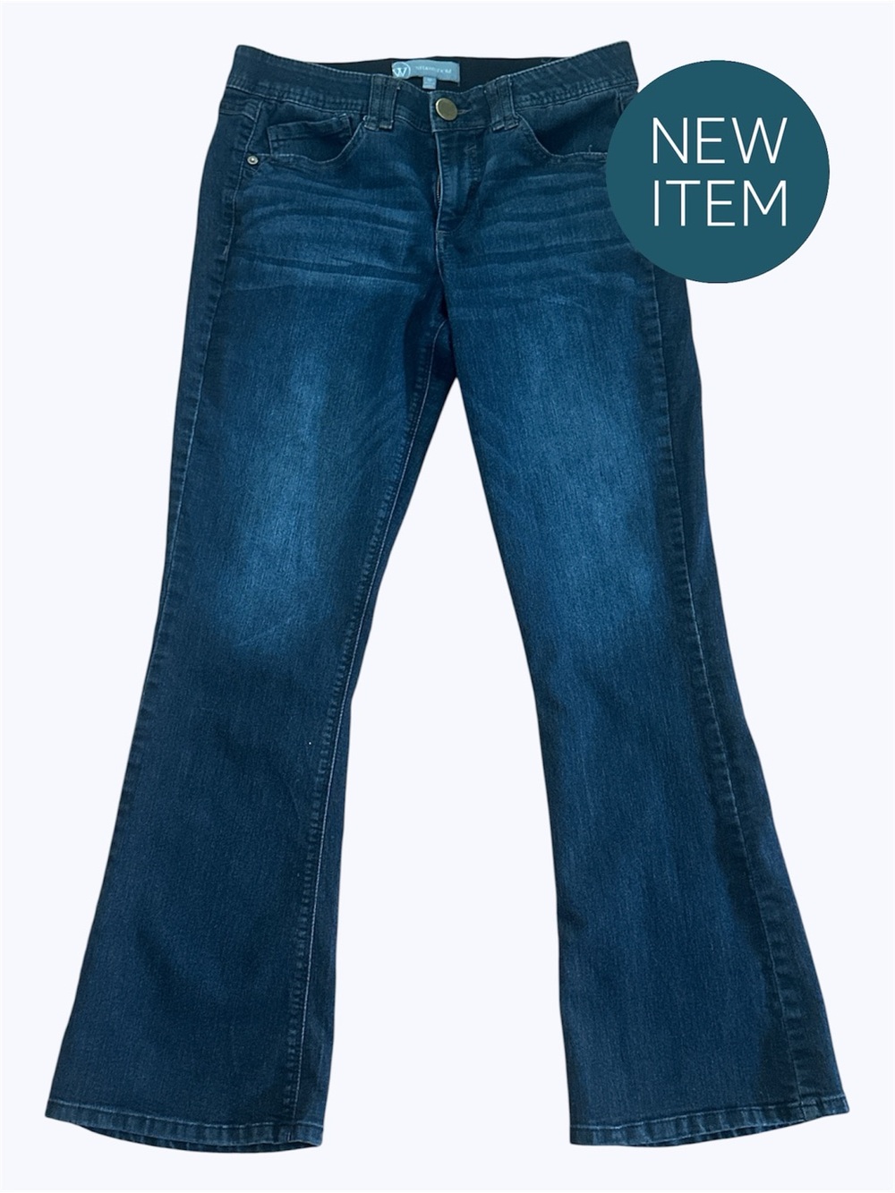 Wit & Wisdom Ab-Solution Bootcut Jeans Size 10 Dark Wash Stretch Denim